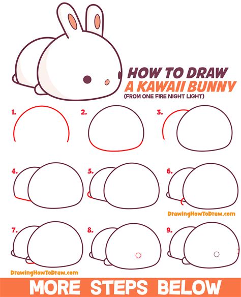 drawing easy bunny|easy steps to draw bunny.